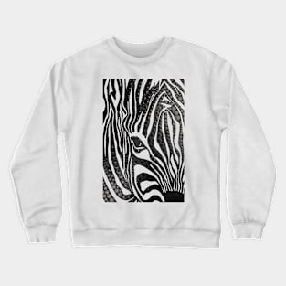 Black Zebra Crewneck Sweatshirt